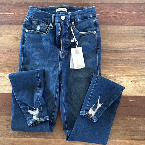 NWT Good American Jeans size 0/25 - Picture 1 of 4